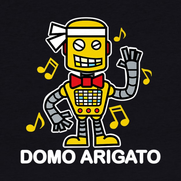 80s Music Domo Arigato Robot by Skull Listening To Music